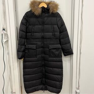 Women Black Puffer Jacket Size 40